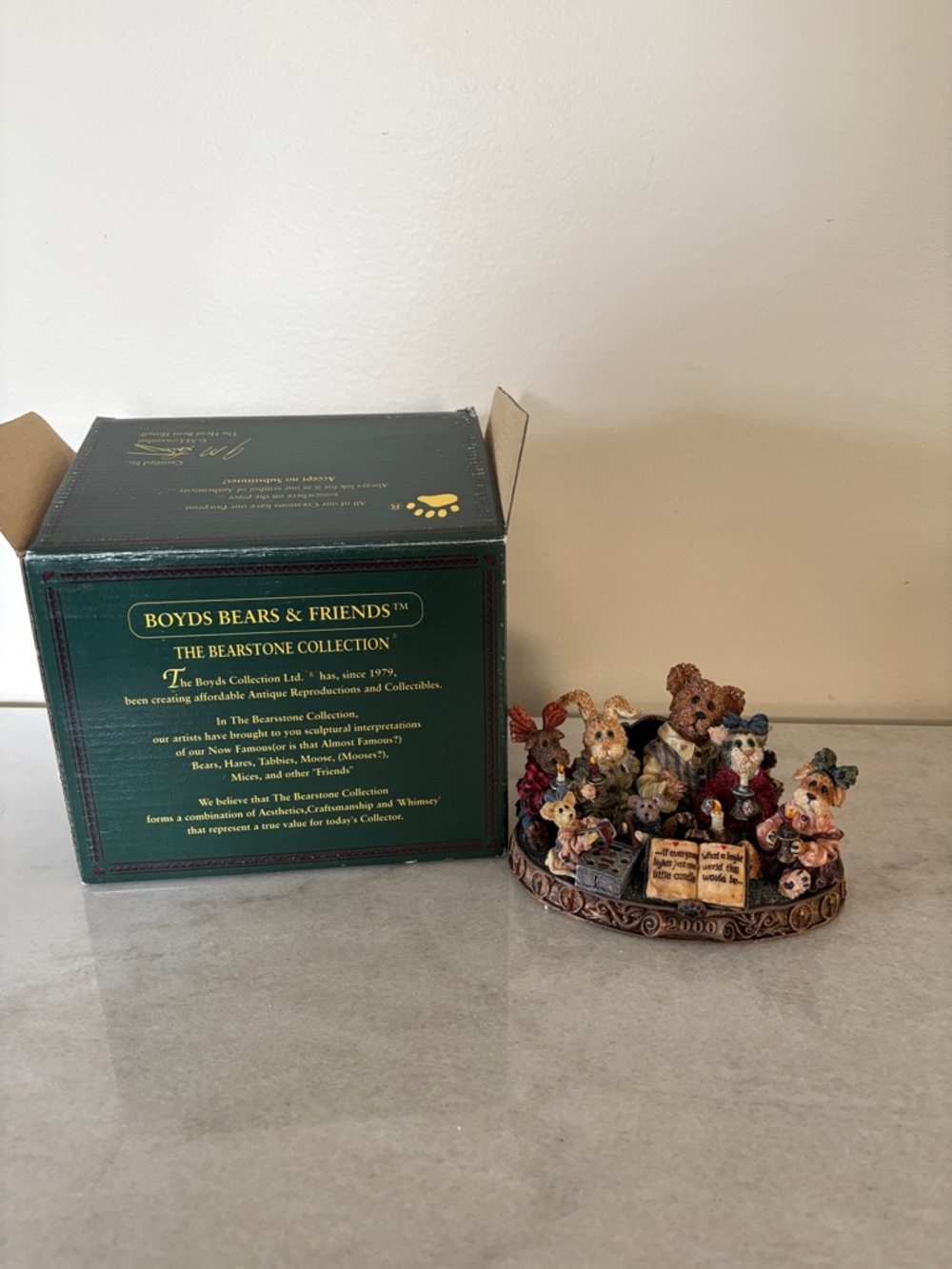 Boyds Bears Multicolor Decorative Bear Figurine Display